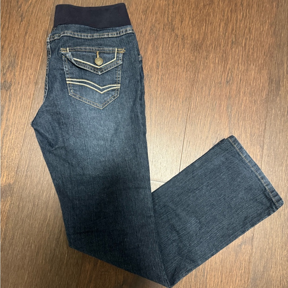 Planet Motherhood Maternity Dark Blue Boot Cut Jeans